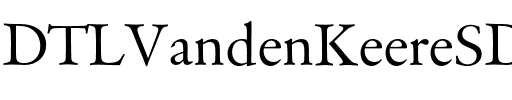DTLVandenKeereSD Regular.otf