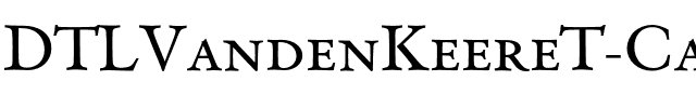 DTLVandenKeereT Caps Regular.otf