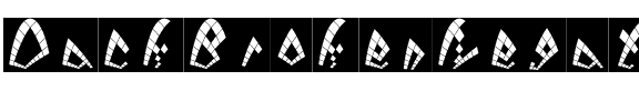 Dack BrokenNegative Regular.otf