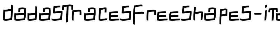 DadasTracesFreeshapes Regular.ttf