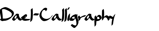 Dael Calligraphy Regular.ttf