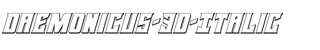 Daemonicus 3D Italic Italic.ttf