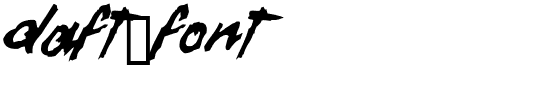Daft Font Regular.ttf