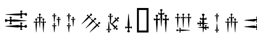 Daggers Alphabet Regular.ttf
