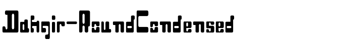 Dahgir RoundCondensed Regular.otf