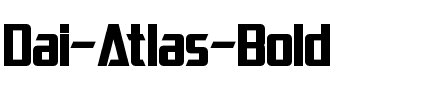 Dai-Atlas Bold.otf