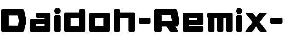 Daidoh Remix Round Regular.ttf