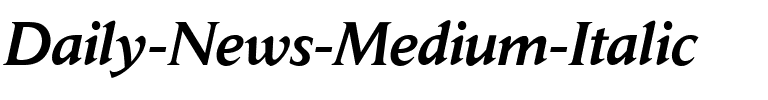 Daily News BQ Italic.ttf