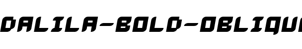 Dalila Bold Oblique Regular.ttf