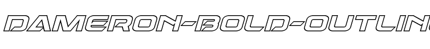 Dameron Bold Outline Italic Bold Outline Italic.ttf