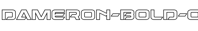 Dameron Bold Outline Bold Outline.ttf