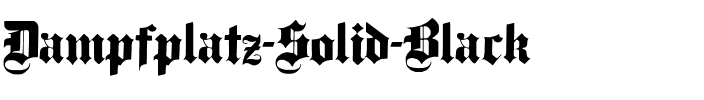 Dampfplatz Solid Black.ttf