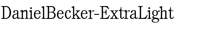 DanielBecker-ExtraLight Regular.ttf