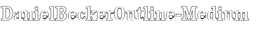 DanielBeckerOutline-Medium Regular.ttf