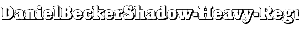 DanielBeckerShadow-Heavy Regular.ttf