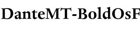 Dante MT Oldstyle Figures Bold.otf