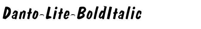 Danto Lite BoldItalic.ttf