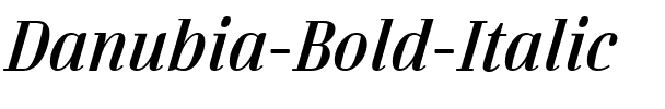 Danubia Bold Italic Regular.ttf