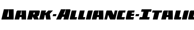 Dark Alliance Italic Italic.ttf