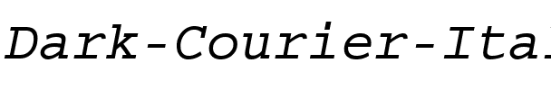 Dark Courier Italic.ttf