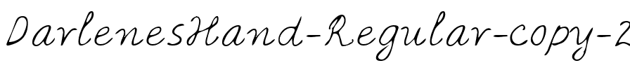 DarlenesHand Regular.ttf