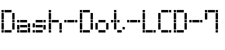 Dash Dot LCD-7 Regular.ttf