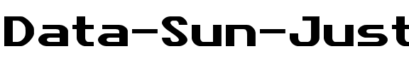 DataSunJustified Regular.otf