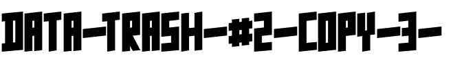 Data Trash #2.ttf