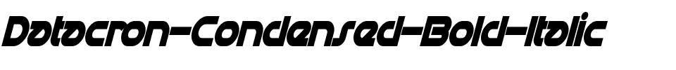 Datacron Condensed Bold Italic.ttf
