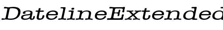 DatelineExtended Italic.ttf