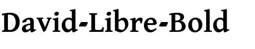 David Libre Bold.ttf