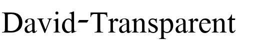 David Transparent Regular.ttf