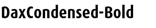 DaxCondensed Regular.otf