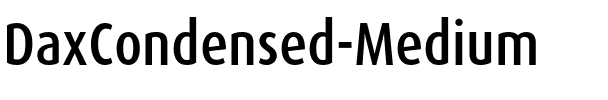 DaxCondensed Regular.otf