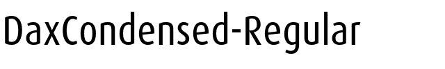 DaxCondensed Regular.otf