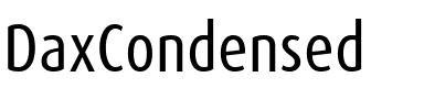 DaxCondensed Regular.ttf