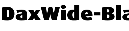 DaxWide Black Regular.otf