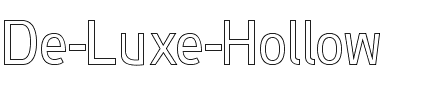 De Luxe Hollow Normal.ttf