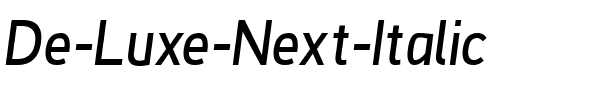 De Luxe Next Italic.ttf