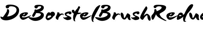 DeBorstel Brush Reduced Regular.otf