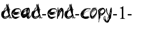 Dead End Normal.ttf