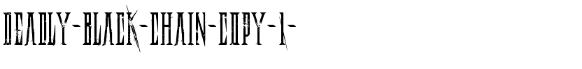 Deadly Black Chain Normal.ttf