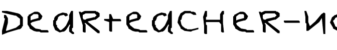 DearTeacher-Normal Wd Regular.ttf