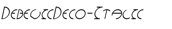 DebevicDeco Italic.ttf