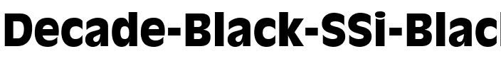 Decade Black SSi Black.ttf