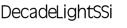 DecadeLightSSi Regular.ttf