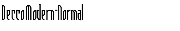 DeccoModern Normal Regular.otf
