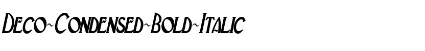 Deco-Condensed Bold Italic.ttf