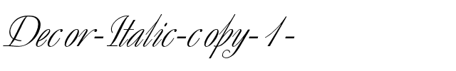 Decor Italic.ttf