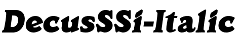 DecusSSi Italic.ttf